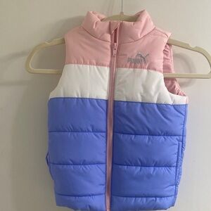 Puma Pink and Lavender Puffer Vest